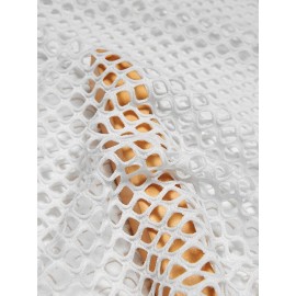 Mens Hollow Out Knitted Round Neck T-Shirt