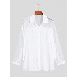 Mens See Through Fringe Shirt